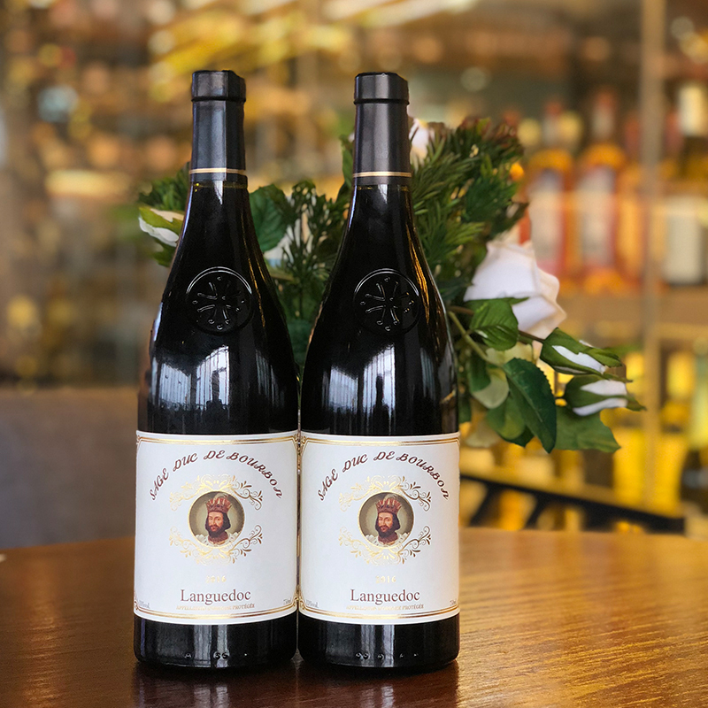 法国波旁智爵朗格多克红葡萄酒aoc级别干红葡萄干红静态葡萄酒