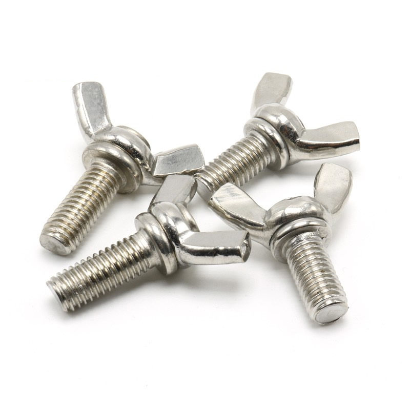 m5m6蝶形螺丝不锈钢手拧碟形蝴蝶型螺栓x8x10x16x20x30x40x50螺栓