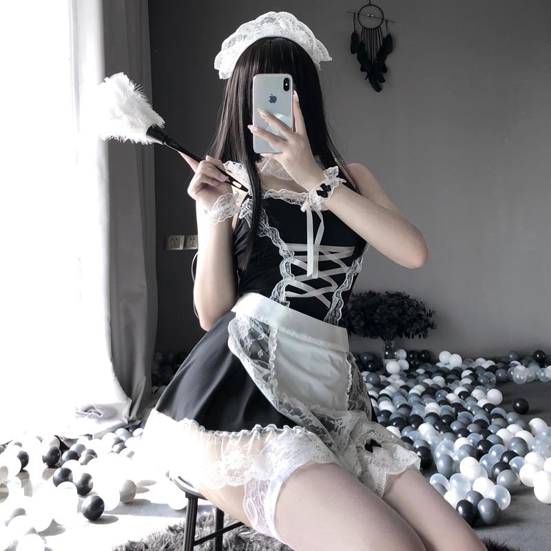 制服cosplay私房内衣套装装小女仆性感火辣免脱肚兜