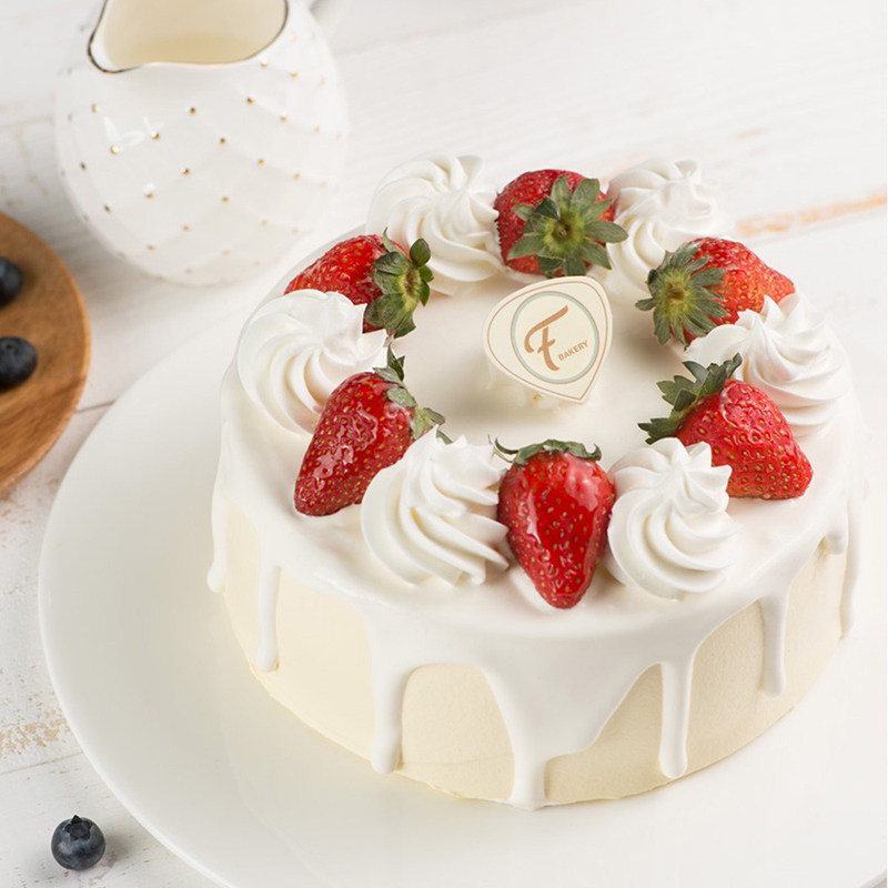 fozoon法颂水果生日蛋糕 奶油草莓百香果覆盆子创意蛋糕 天津同城