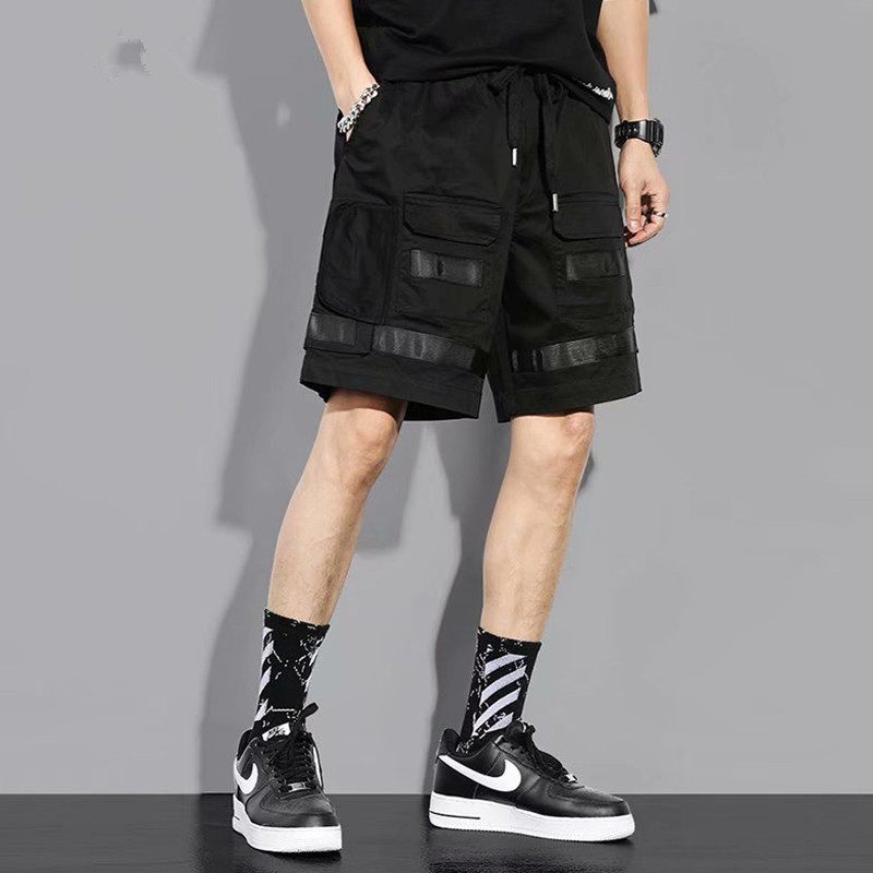 潮牌韩版五分机能宽松潮流ins超火短裤工装休闲裤