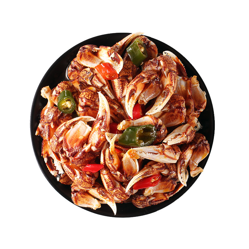 麻辣蟹钳即食罐装冷冻醉蟹香辣蟹生腌商用批发捞汁腌蟹生呛生蟹