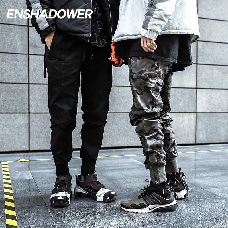 ENSHADOWER隐蔽者四代慢跑束脚潮牌休闲裤国潮迷彩工装裤男王一博
