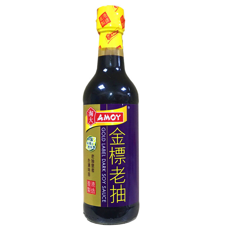 香港进口港版淘大金标老抽500ml啫啫肉骨烹饪酱油