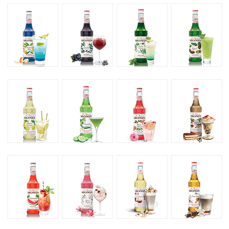 莫林鸡尾酒原料樱花风味糖浆monin饮品咖啡多种糖浆