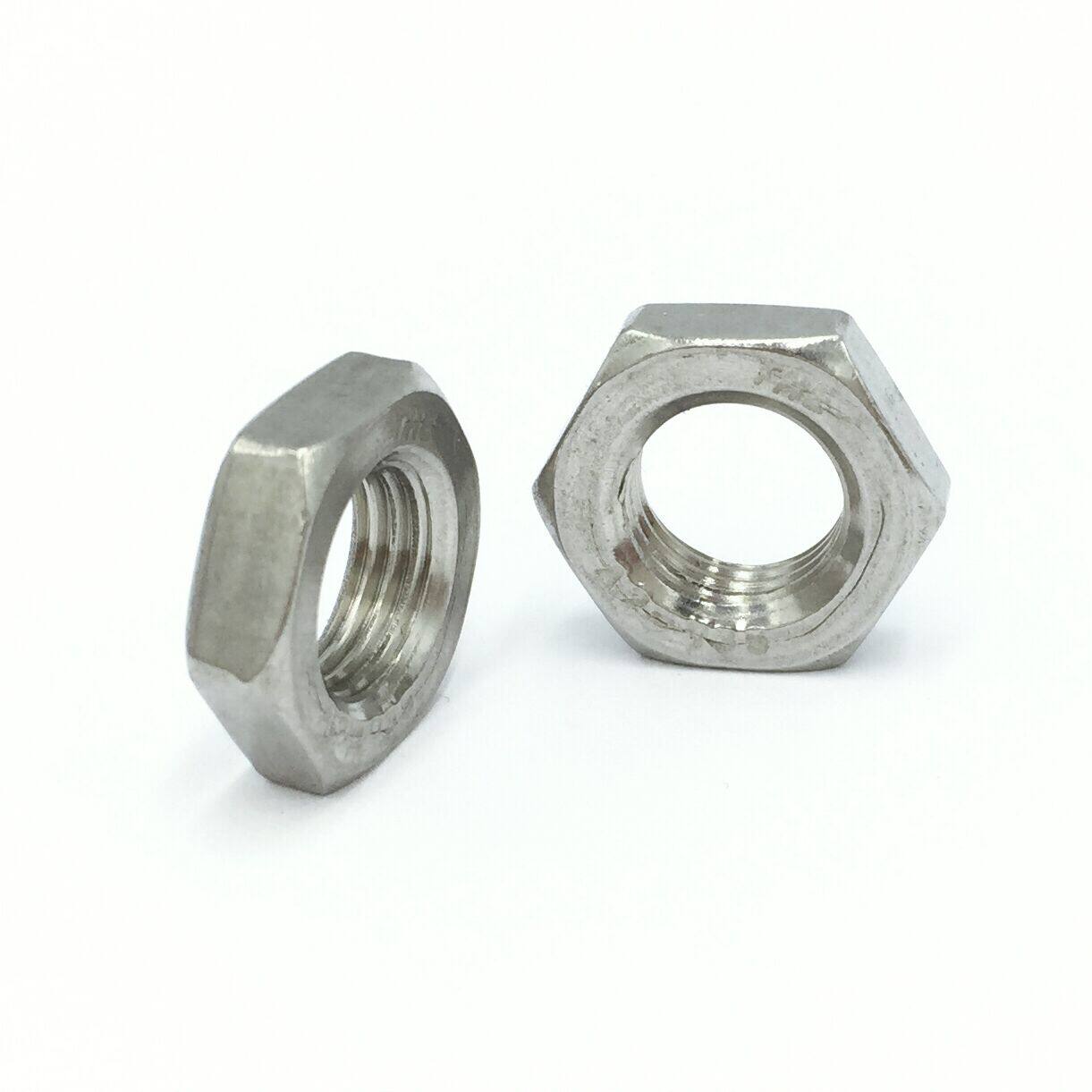 不锈钢六角薄型螺母螺帽m3m4m5m6m8m10m12m14m16m18m20螺母