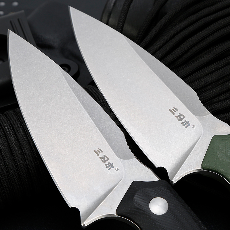 刀具三刃木户外随身身高硬度直刀战术野外伞兵其他户外刀具