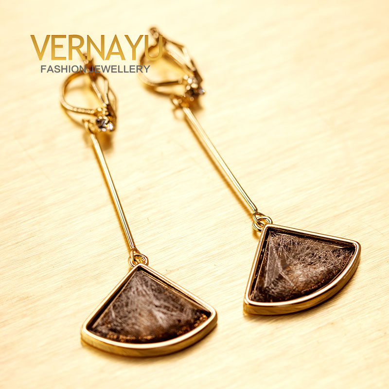 vernayu三角无耳洞耳夹女耳环时尚韩版百搭瘦脸耳夹