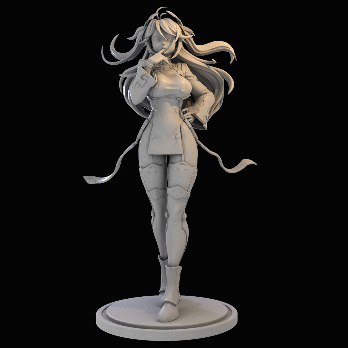 舰队prinzeugen欧根亲王gk白模兵人3d打印手办