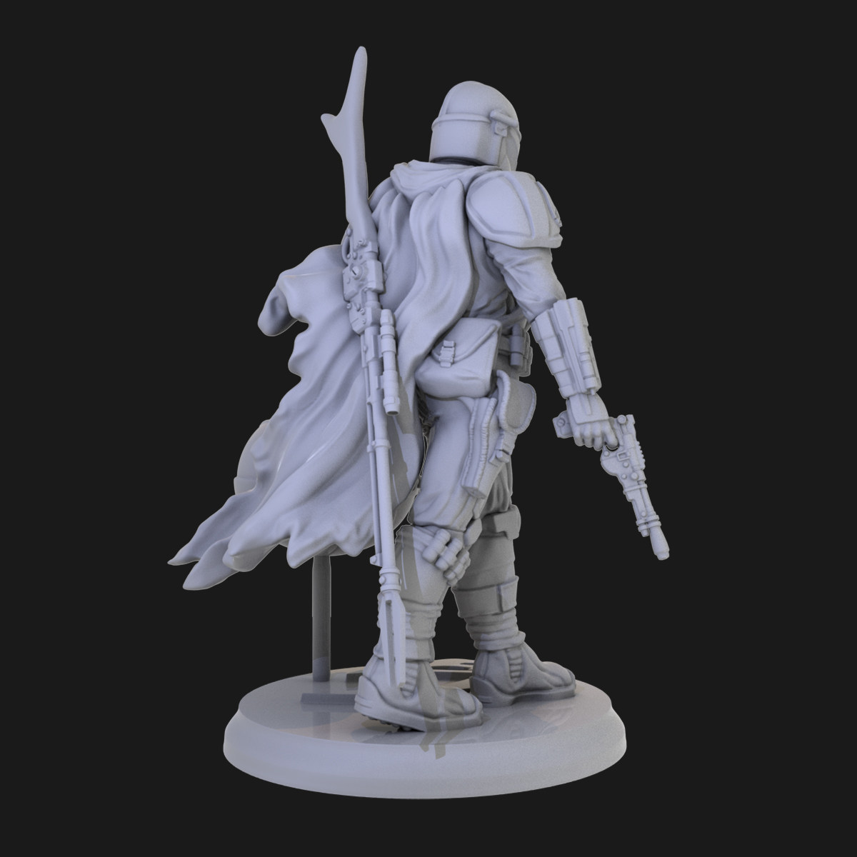 星球大战曼达洛人24gk白模12人偶3d打印树脂手办手办