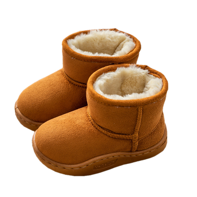 儿童雪地婴童棉靴13岁小童防水水宝宝鞋冬加绒雪地靴