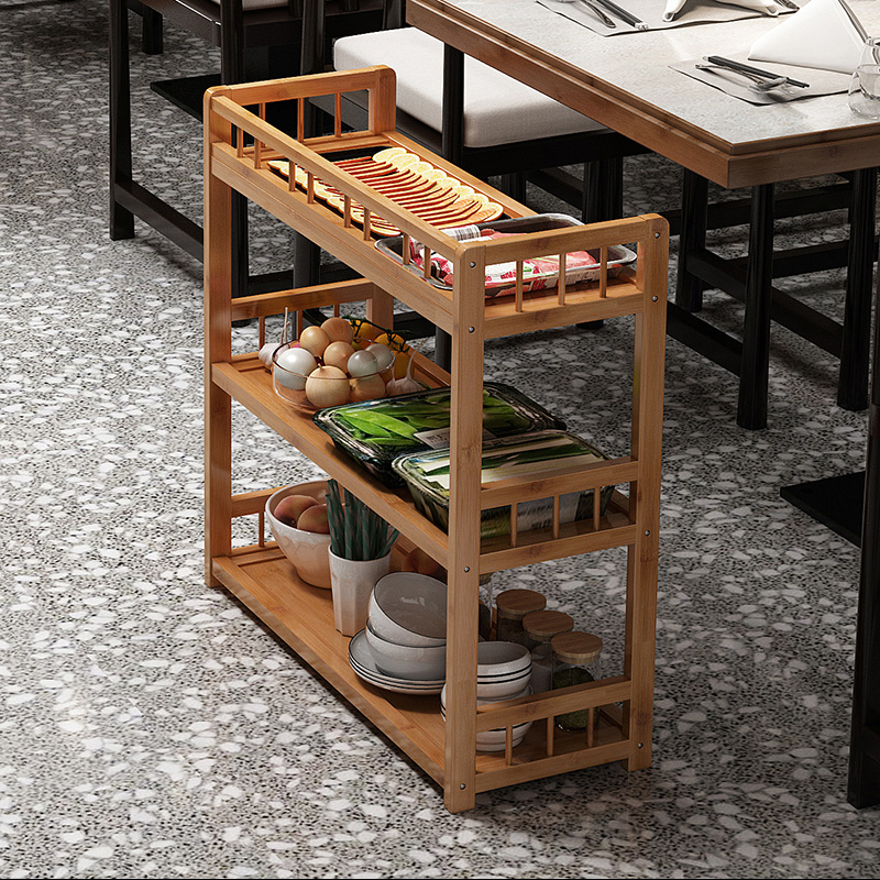 酒店配菜餐厅火锅店放菜架子桌椅多层蔬菜餐具搁板