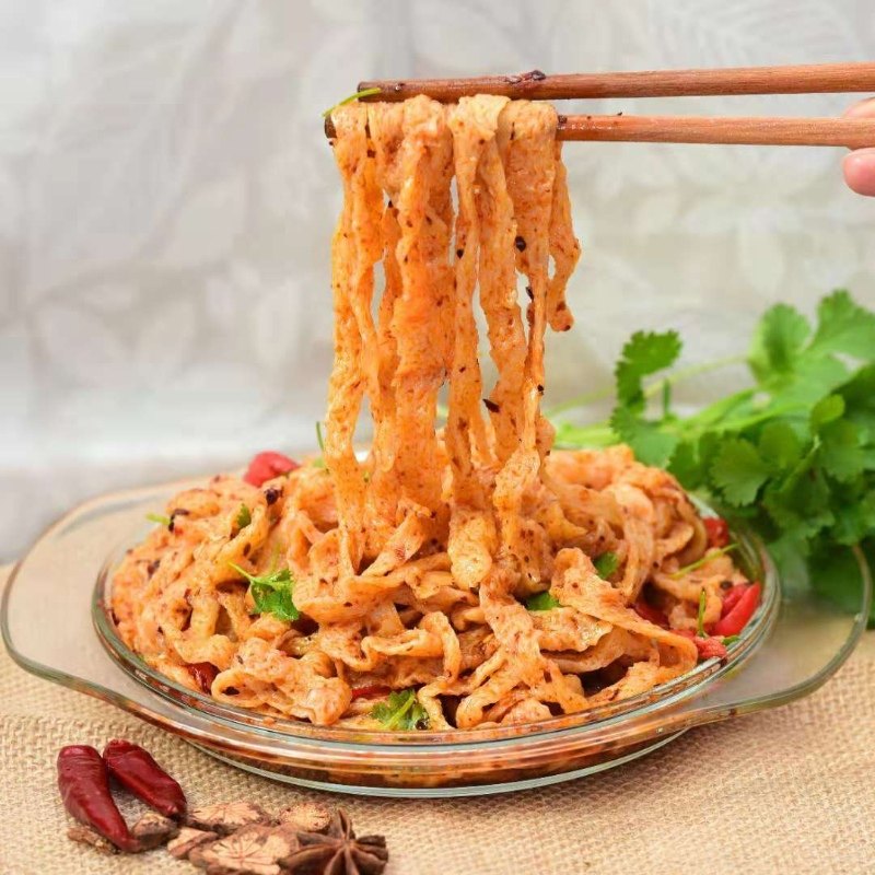 陕西特色小吃 香辣牛筋面,香辣面筋组合套餐各2袋包邮