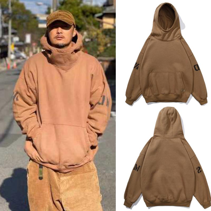 春秋季卫衣男潮ins高领连帽宽松上衣潮流帽衫港风余文乐同款外套