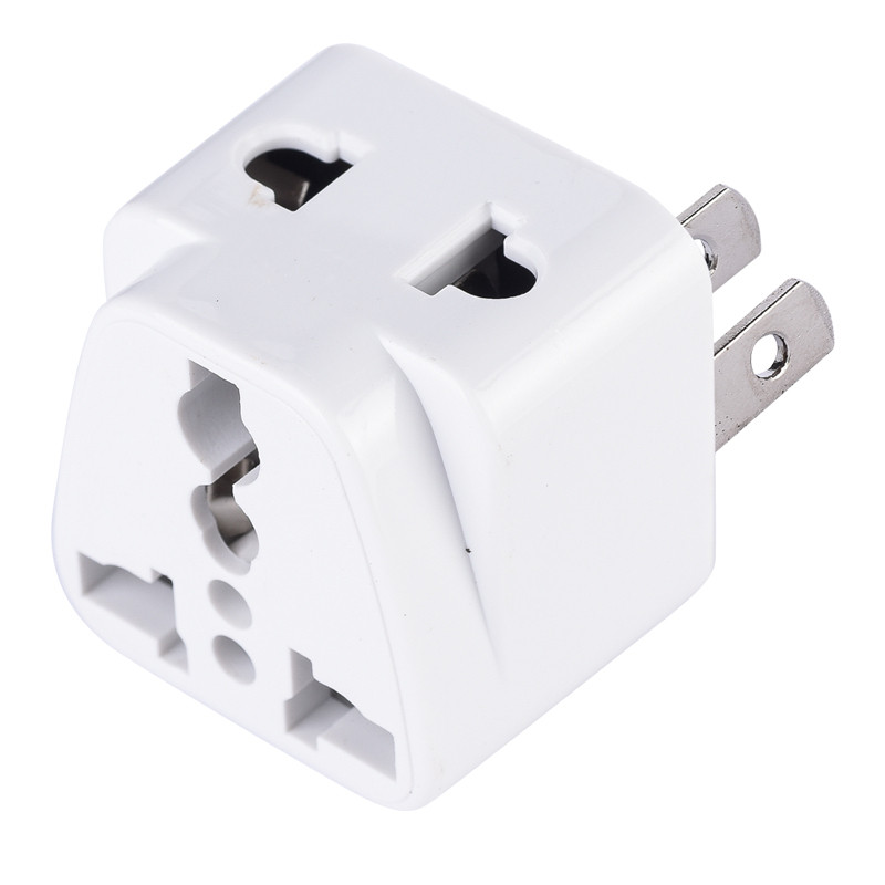 二脚美国中国二三家用两孔三脚转换器插座2转转换插头