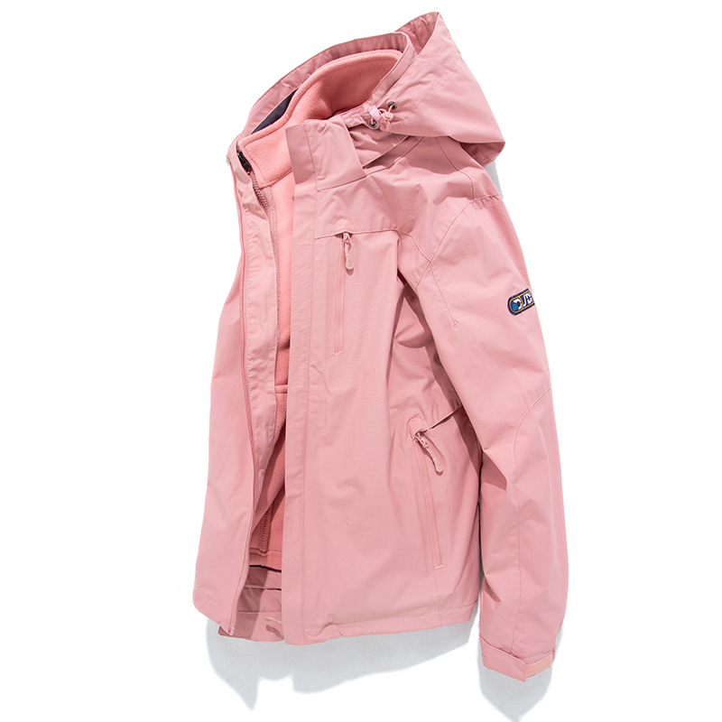 秋冬季户外冲锋衣女三合一可拆卸进藏徒步防风外套潮牌团购男服装