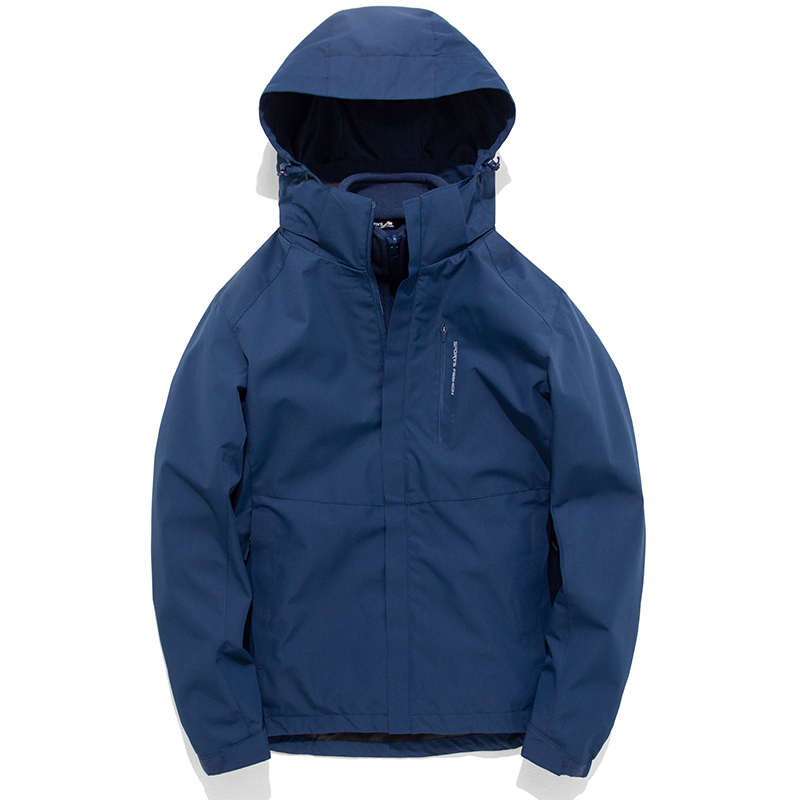 防寒保暖冬季冲锋衣男加绒加厚三合一可拆卸外套防风防水滑雪服裤