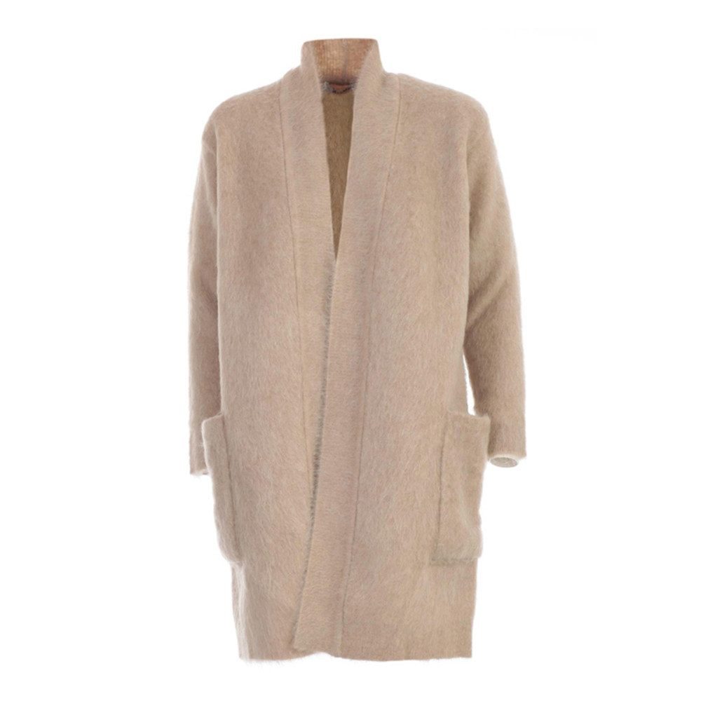 maxmara香草草色混马海毛羊毛羊毛气质优雅秋冬女士毛针织衫