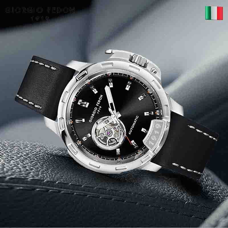 gf1919乔治菲登男士进口进口机机械表欧美表盘镂空欧美腕表