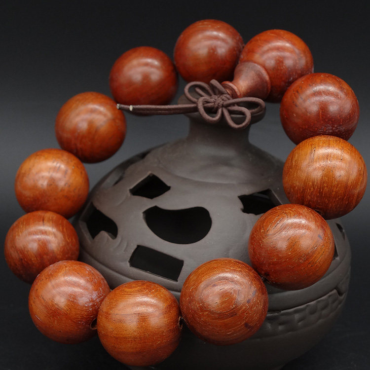 檀木开光手饰非洲小叶叶紫赞比亚佛珠手串念珠手链