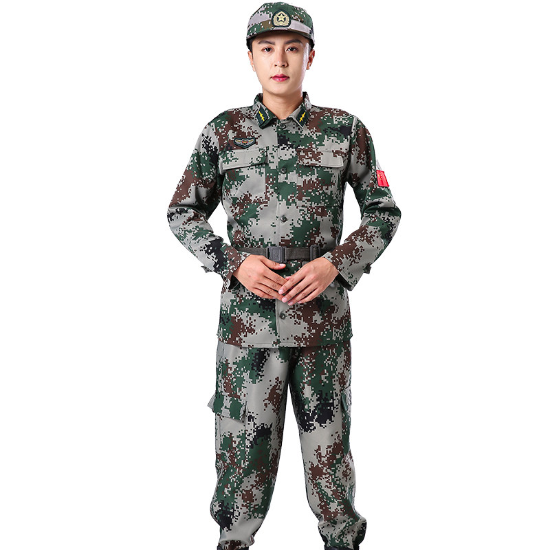 迷彩服套装男儿童特种兵军训海陆空表演出大人小孩女荒漠迷彩军装