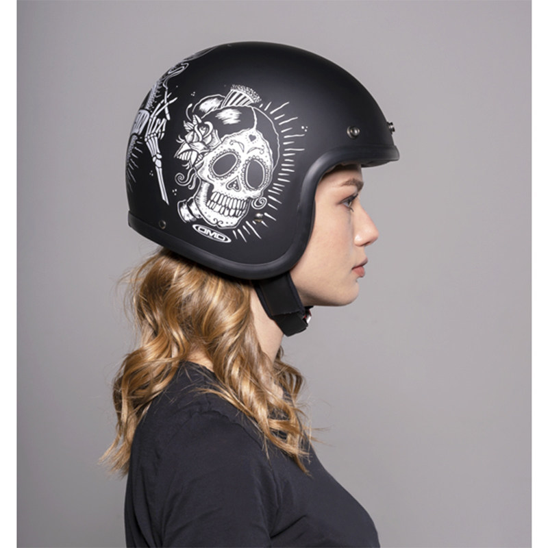 意大利dmdvintage复古半盔摩托车骑行头盔电动车安全帽摩托车头盔