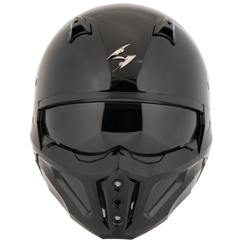 头盔scorpion蝎子covertx复古哈雷摩托车骑行骑行防防雾摩托车头盔