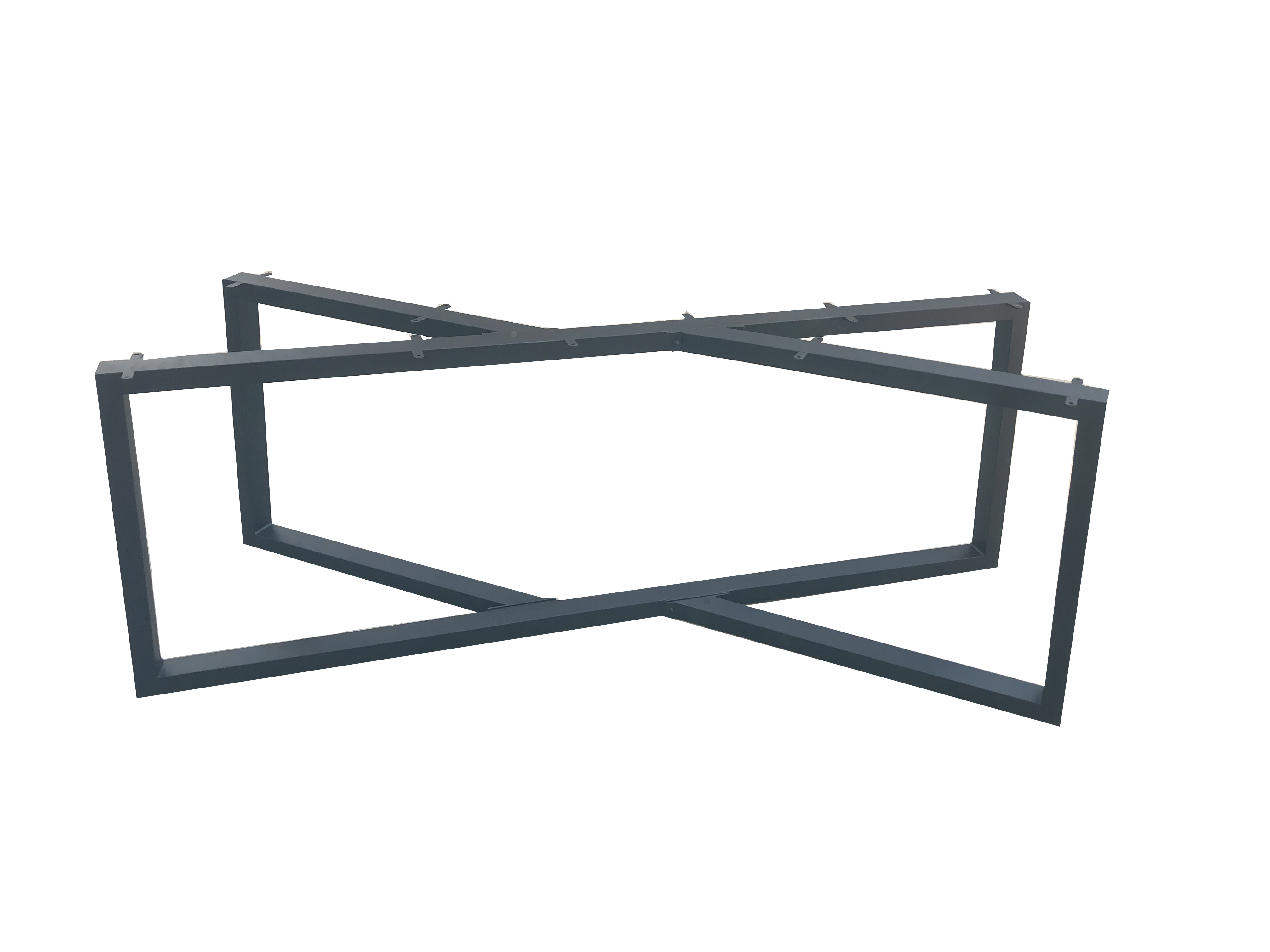 桌腿脚架桌架金属茶几办公台会议玻璃支架桌子台脚台架