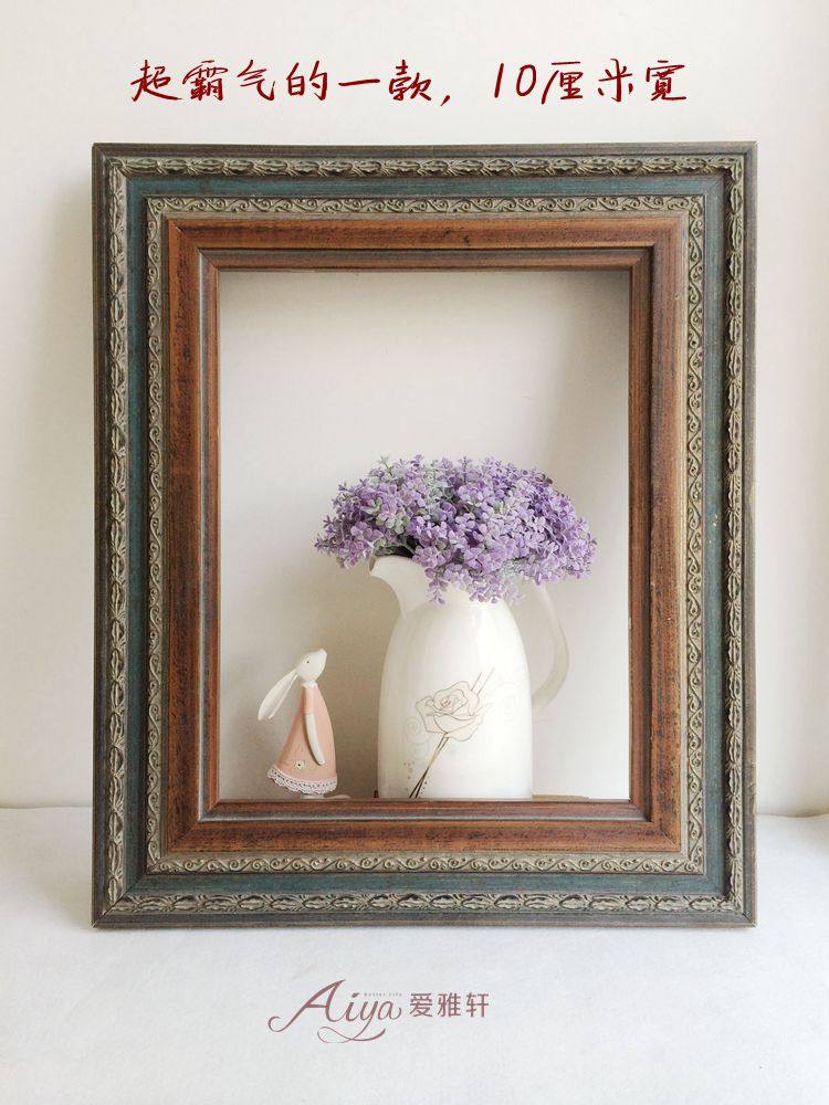 复古相框订做60寸挂墙尺寸数字油画外框镜框婚纱相框