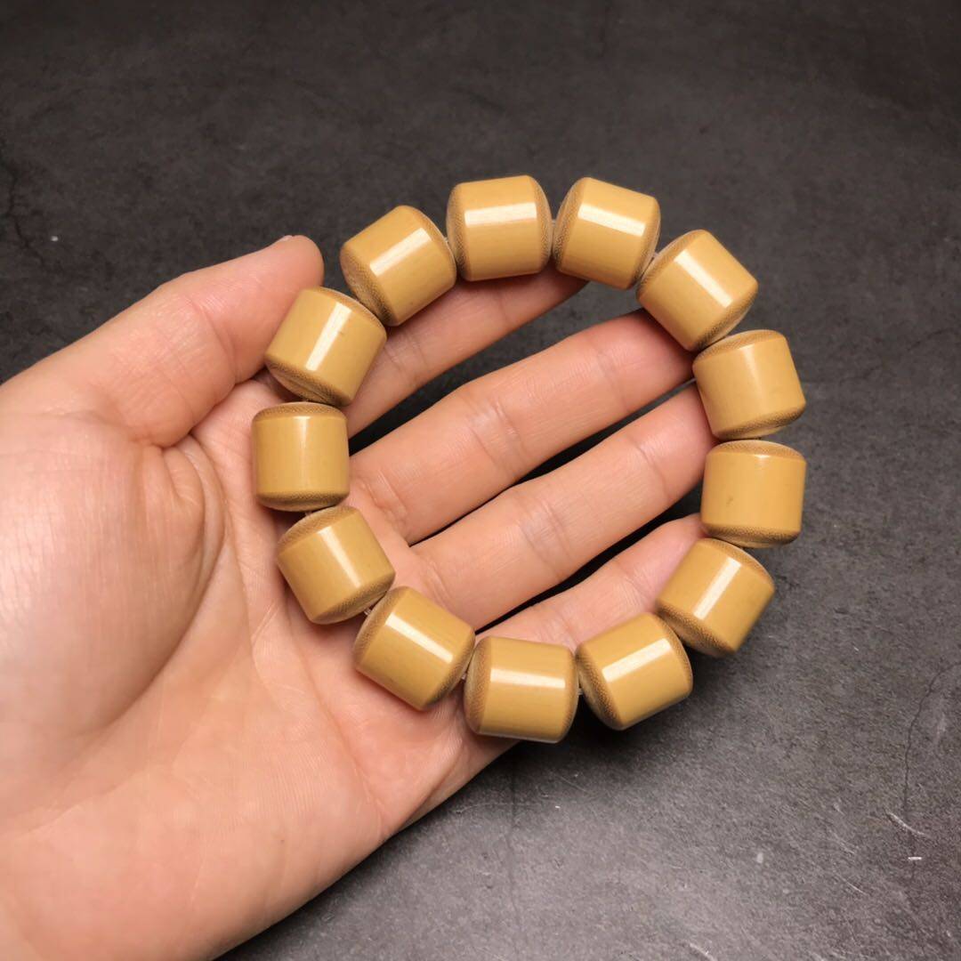 手串文玩竹子玉竹包浆男士文艺手串把佛珠