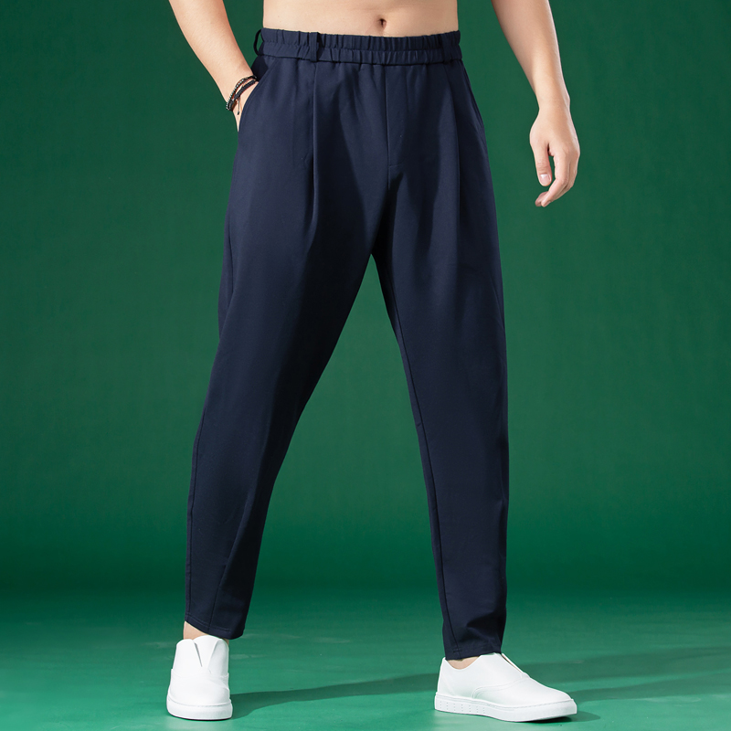 男裤2022年新款潮萝卜裤男宽松运动哈伦裤男宽松春夏季小脚休闲裤