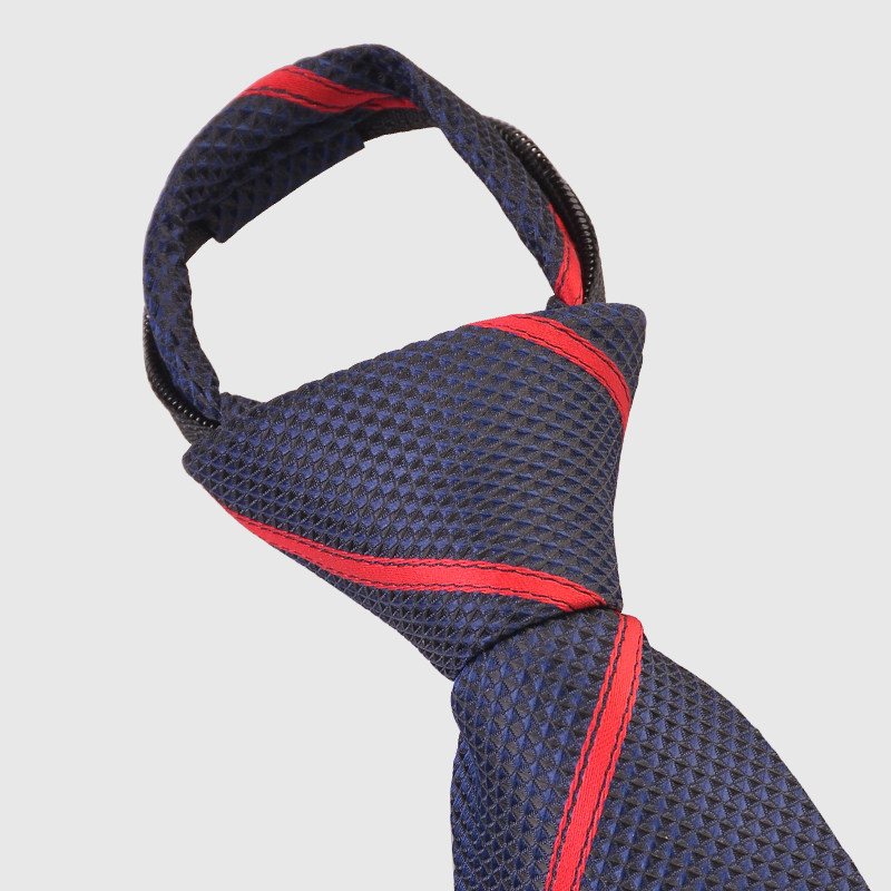 德佑领带地产男女拉链手打商务条纹房产中介门店领带