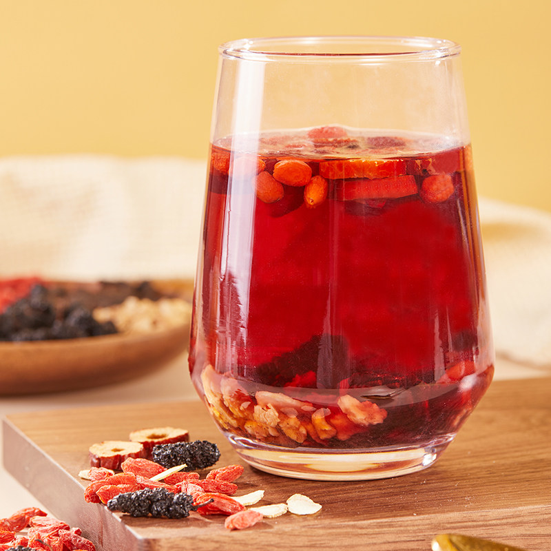 好想你人参五宝茶130g人参黄精玛咖桑葚枸杞男性熬夜补品肾