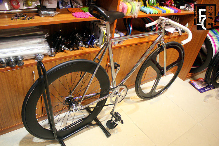 自行车死飞youngbike正品人气电镀平花复古三刀男女死飞