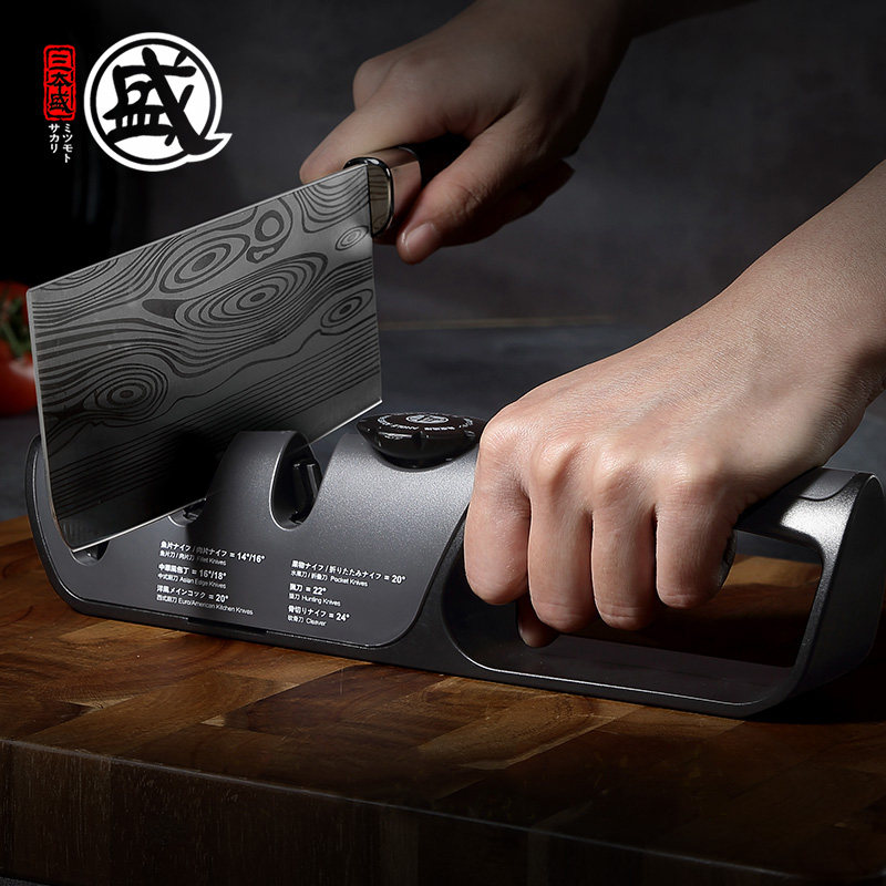 磨刀日本三本家用多功能神器可调角度精准快速磨刀器