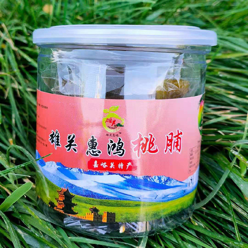 桃脯蜜饯小吃100gx4甘肃特产李广果肉无核无添加桃干