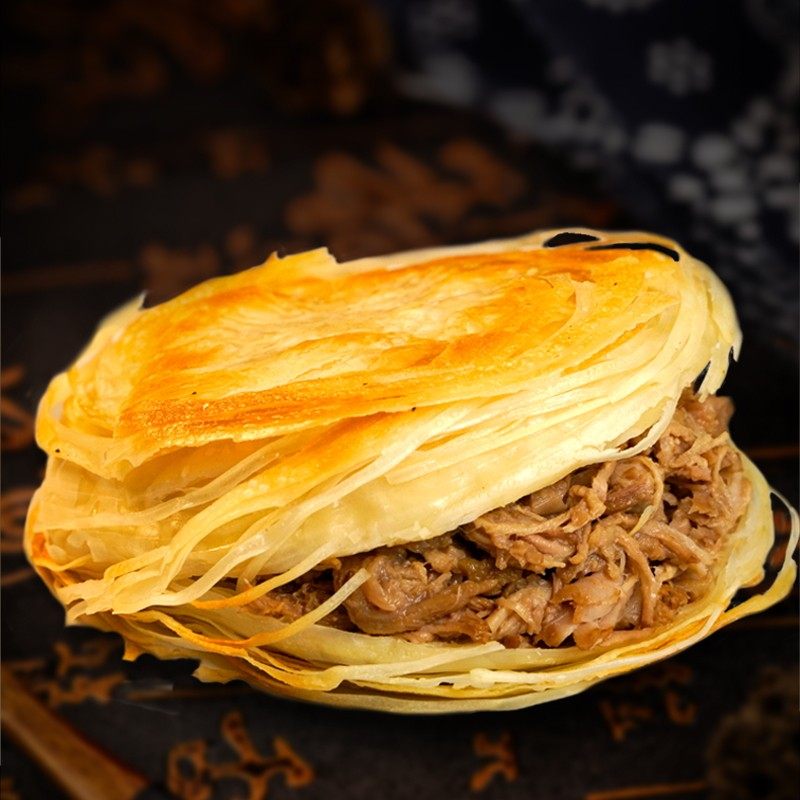潼关肉夹馍饼早餐速食方便半成品冷冻家庭面食包点