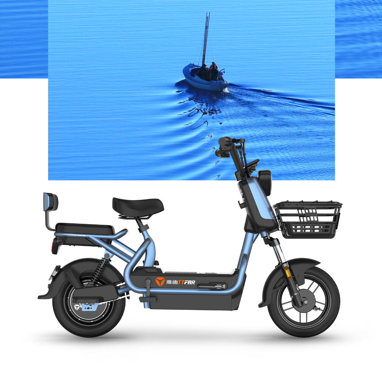 雅迪电动车冠能小飞象新款国标石墨电池续航代步电动自行车