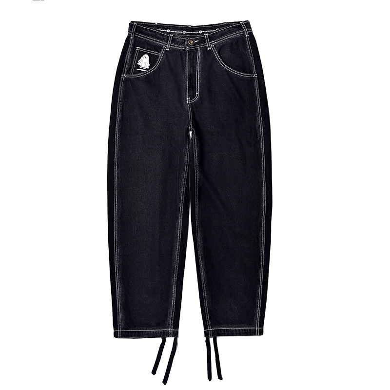 #別廢話 CLASSIC JEANS 幽灵刺绣牛仔裤 别废话 街头滑板 STREET