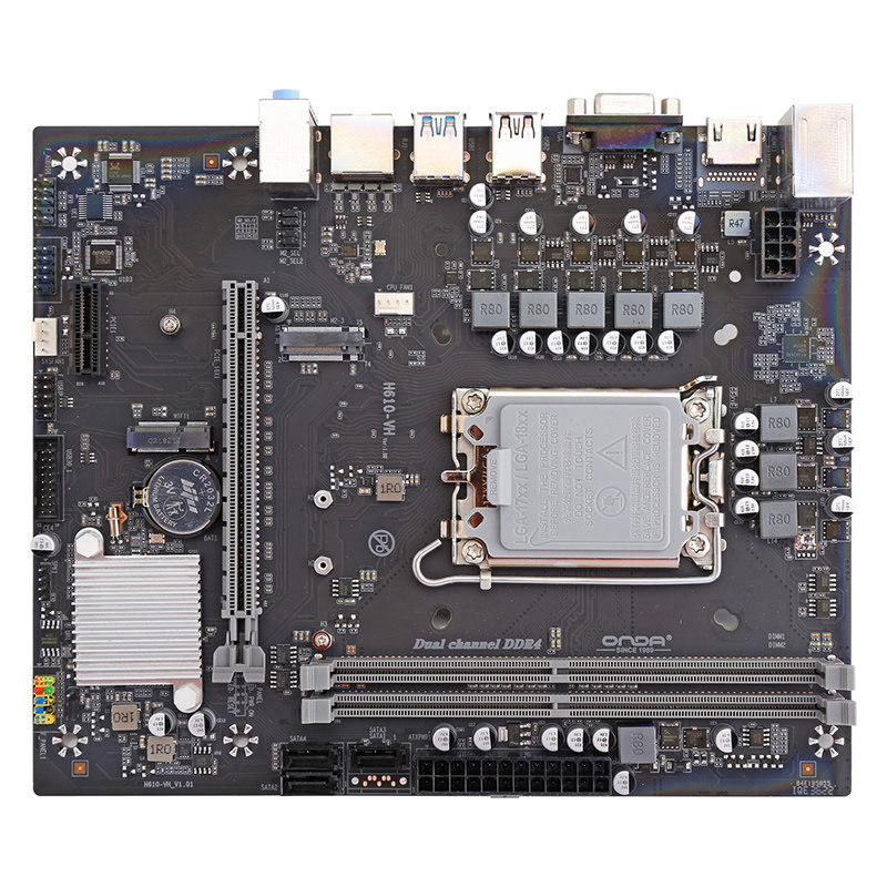 昂达h610m/h610vh-w台式电脑主板12/13代cpulga1700双通道内存条