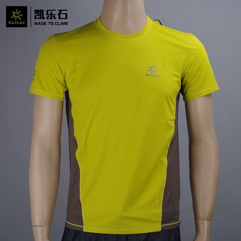 凯乐石户外休闲运动圆领吸湿排汗透气运动速干T恤男款KG710205