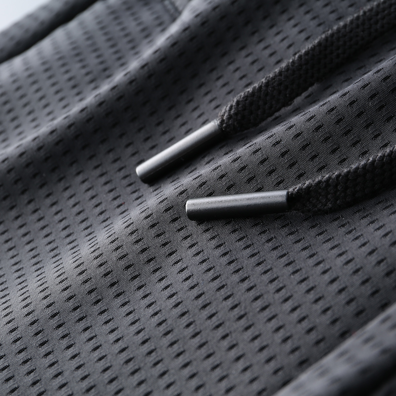 夏季薄款冰丝裤子男镂空休闲裤男士宽松大码运动裤速干裤直筒长裤