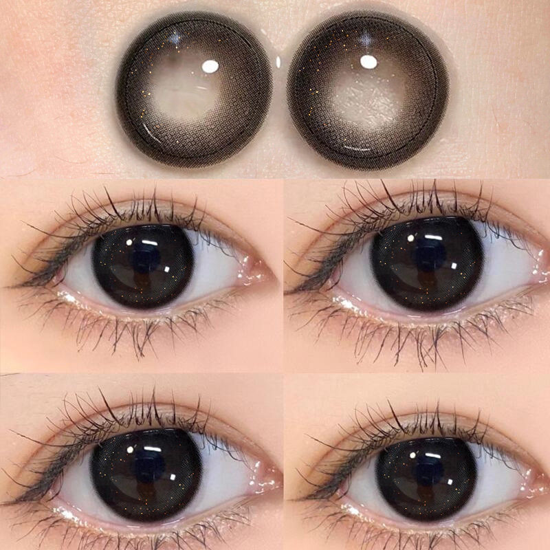 utour黑色自然自然美美瞳日抛30片直径正品官网彩色隐形眼镜