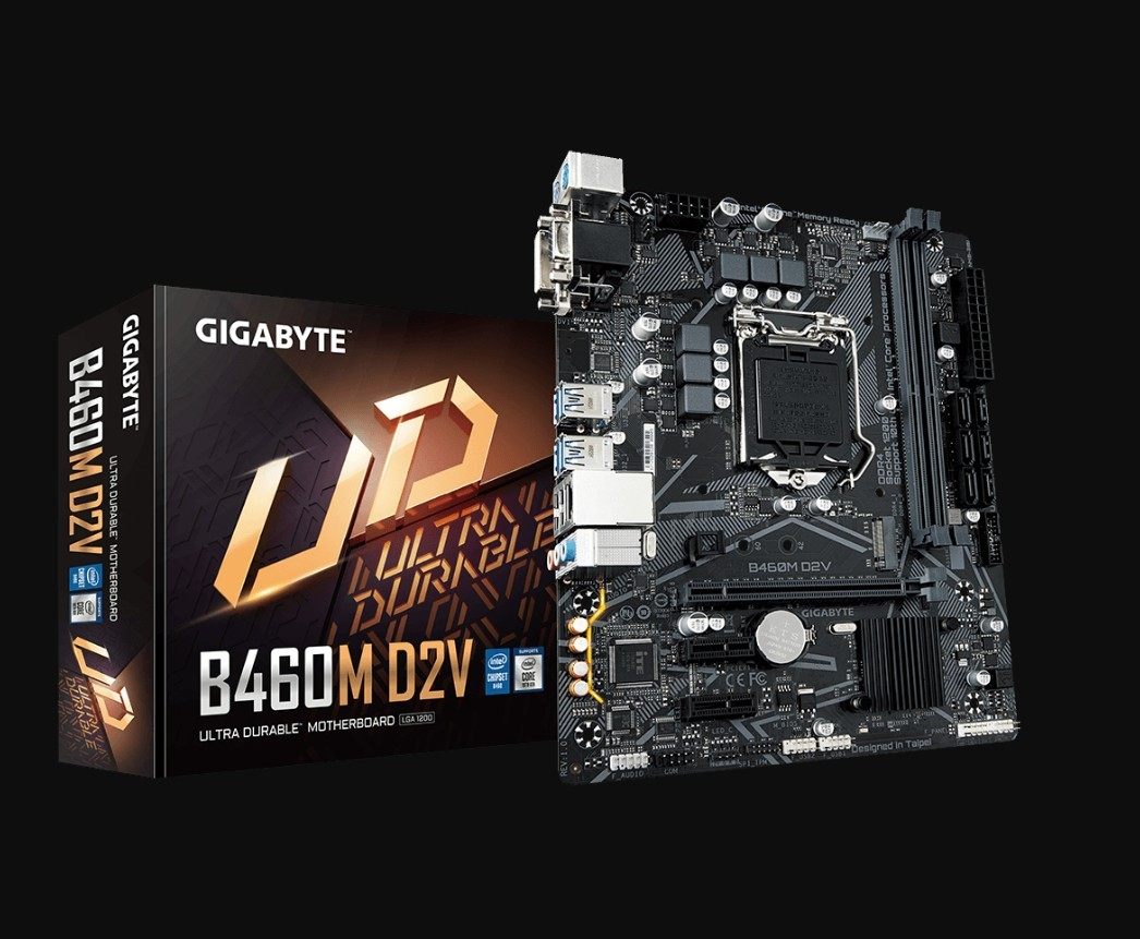 支持全新盒装技嘉b460m-d2v1200针10代cpuvgadvi主板