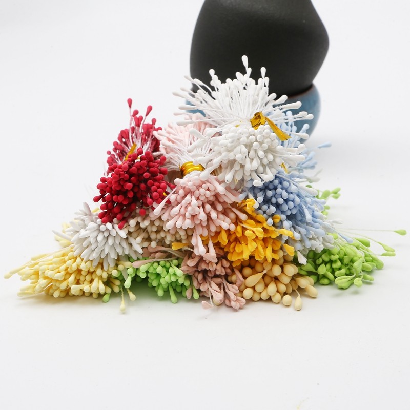 仿真雪纺亚光花蕊哑光花芯花心手工diy花朵其他diy饰品配件