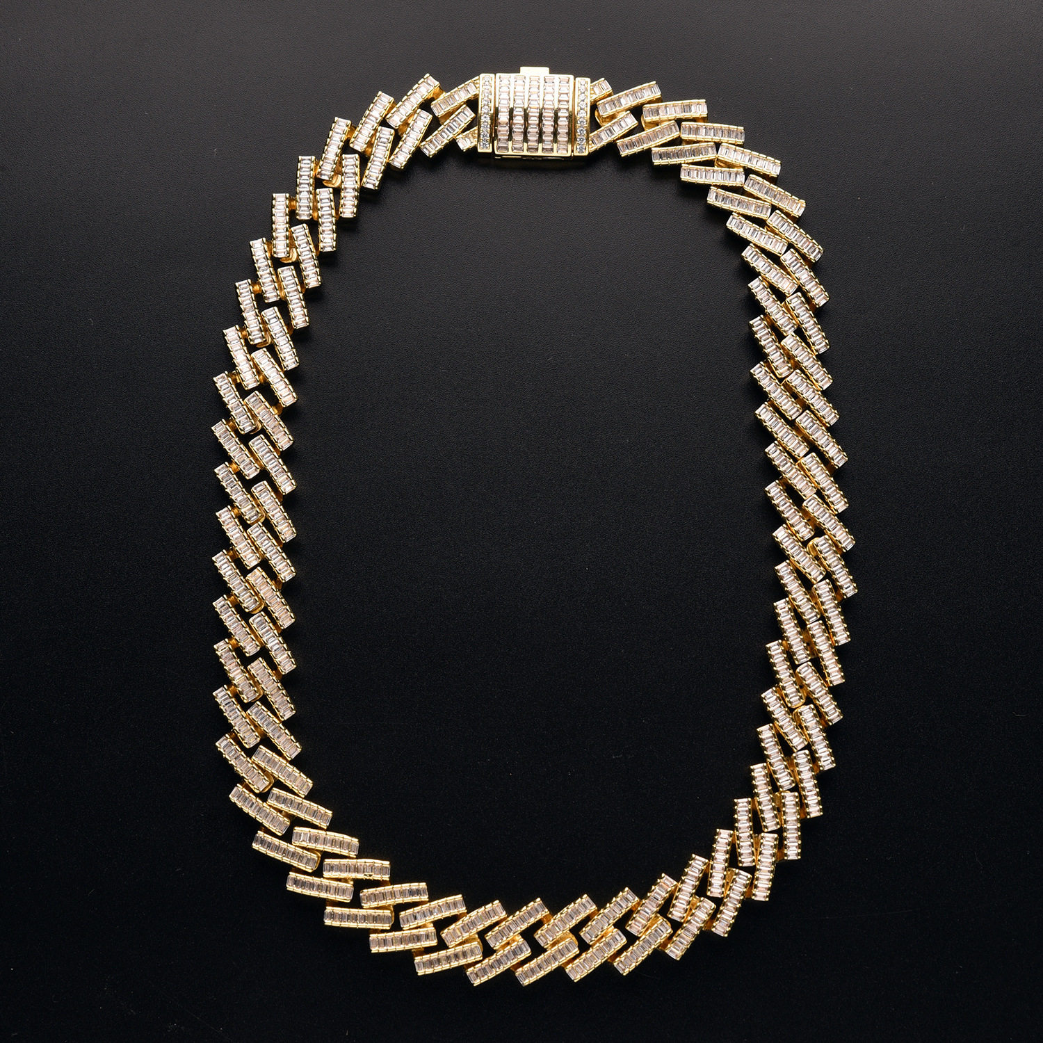 欧美个性潮人hiphop配饰嘻哈百搭气质美满古巴项链