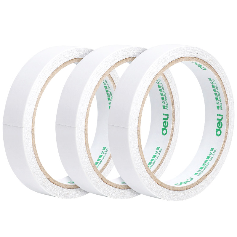 胶带强力双面胶得力绵纸性强纸粘双面批发强力胶胶带