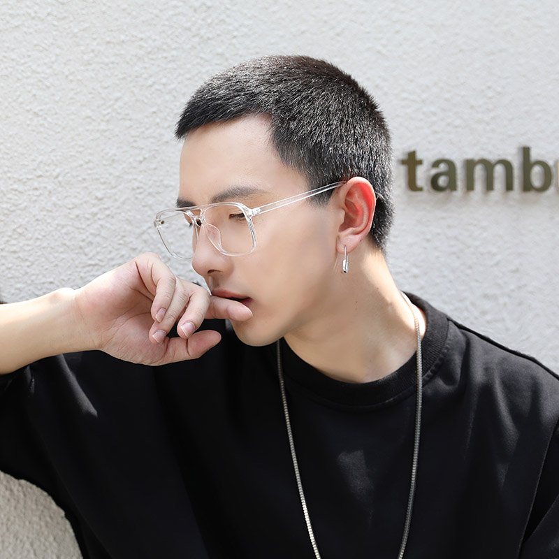 眼镜近视透明男防蓝光光辐射近视眼显瘦显脸小可防蓝光镜