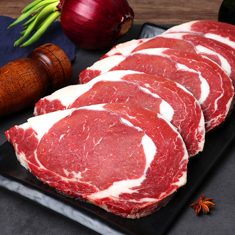 加拿牛扒肋眼正品套餐新鲜厚切加拿大原切腌制牛排
