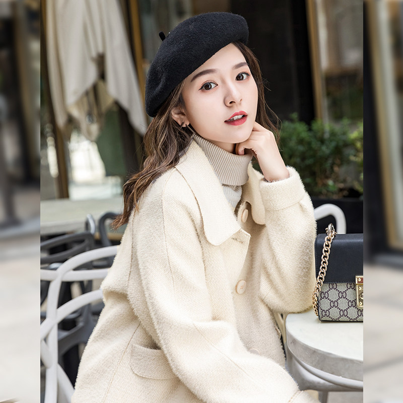 外套秋冬新款2020年百搭小个子娃娃宽松女士韩版短外套